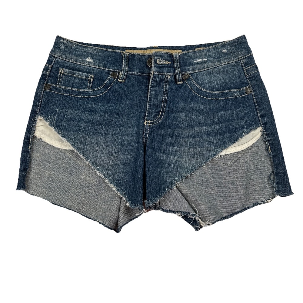 Nine West Vintage America Catori Denim Cutoff Shorts Mid Rise Size 6/27